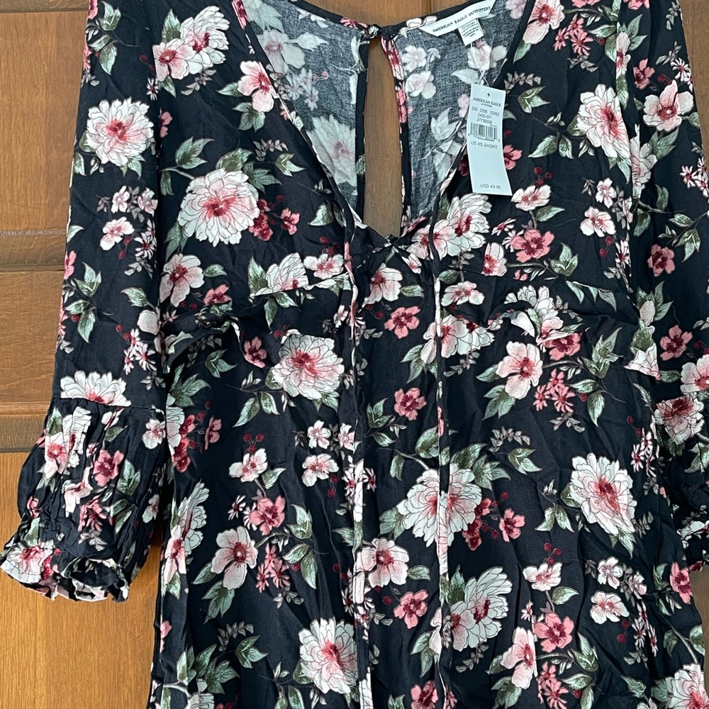 Floral Mini Dress NWT Size XS - Picture 6 of 14